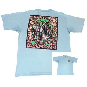 Vintage Maui and Sons T-shirt XL Blue Surf Beach Skate Single Stitch